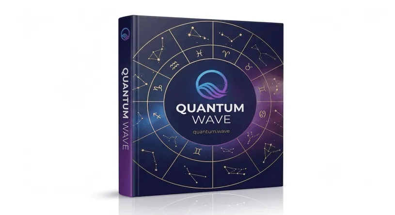 Quantum Wave main program cover with cosmic astrolabe design